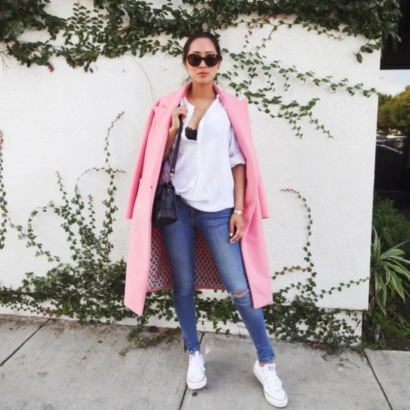 Minusey Pink Oversized Coat - Picture 3 of 6